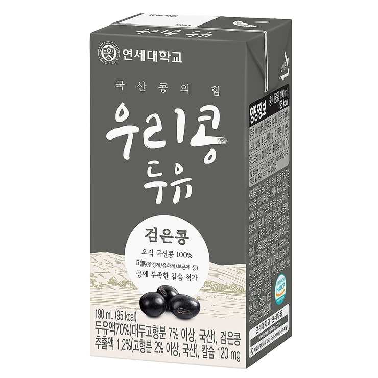 연세 우리콩 두유 검은콩 190ml x 72입