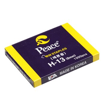 피스 제본용 스테플러침 H-13 8mm 15팩