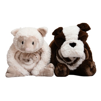 리틀미라클스담요＆인형베개２세트