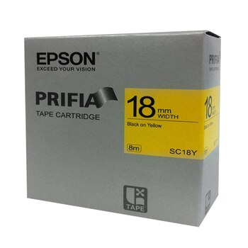 엡손 라벨 테이프 SC18Y 18mm 2개 엡손 라벨 테이프 SC18Y 18mm 2개
