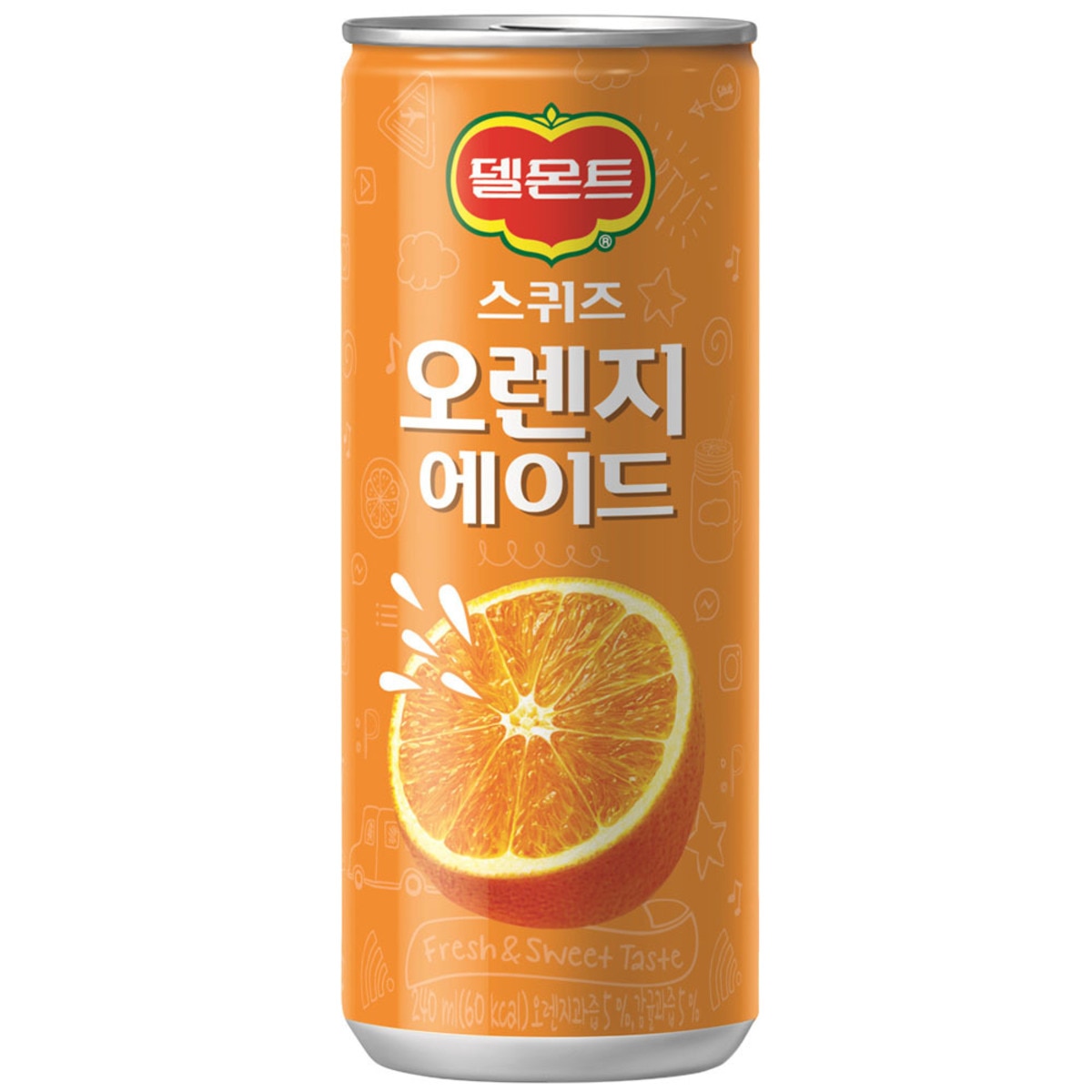 델몬트 스퀴즈 오렌지 에이드 240mlx30 캔 x2 팩