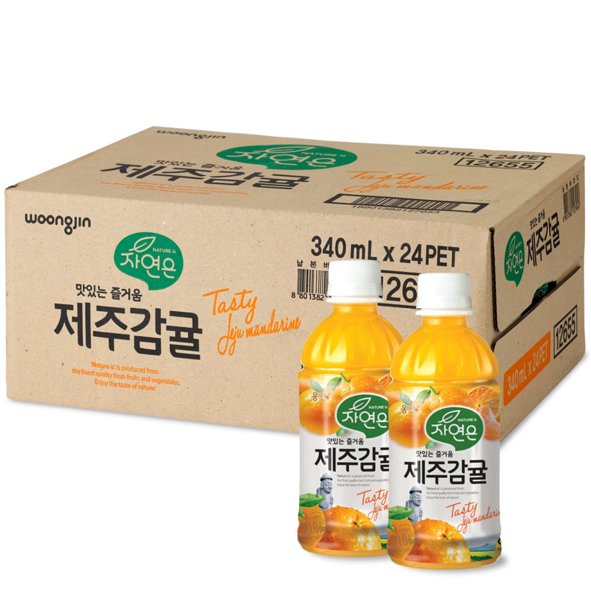 웅진식품 자연은 과채주스 340ml x 24병