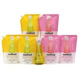 메소드 주방세제 532ml + 리필 1000ml x 6