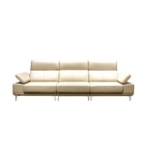 사트바 프라임 통가죽 슬라이딩 소파 4인