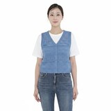 베네뜨 여성 크로셰 니트 베스트 - 블루, L