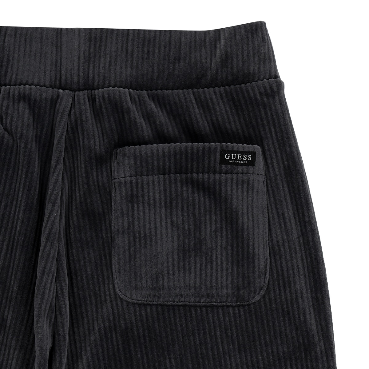 게스 여성 벨루어 코듀로이 바지 - 다크 그레이, L 게스 여성 벨루어 코듀로이 바지 - 다크 그레이, L