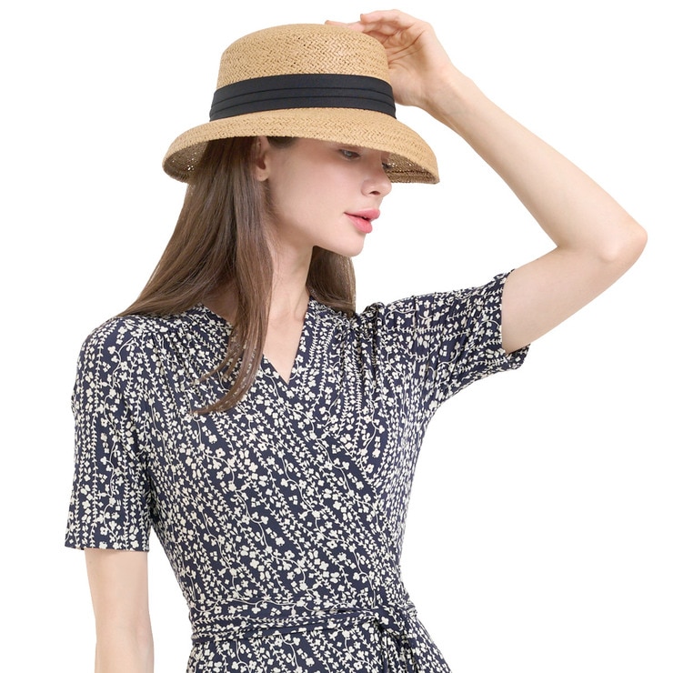 안드레아바나 여성 보우 햇 - 베이지