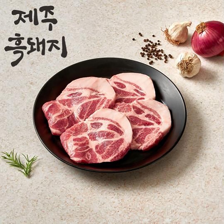 제주흑돼지 삼겹살로스+목심로스+찌개 (1.6kg)
