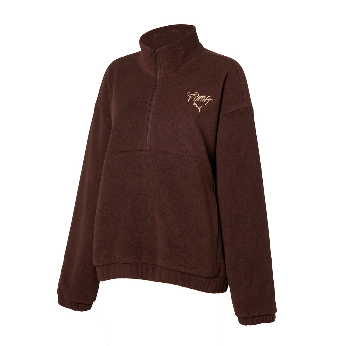 푸마 여성 마이크로 플리스 아노락 - 브라운, XL