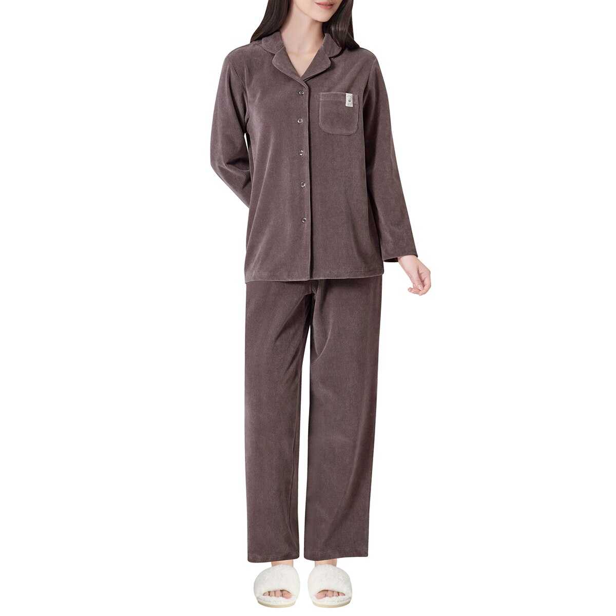 트라이엄프 여성 코듀로이 파자마 세트