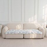 플로티나 뜨왈 순면 소파패드 70x180cm - 화이트블루