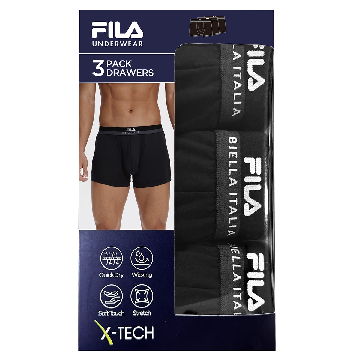 휠라 남성 브리프 3매