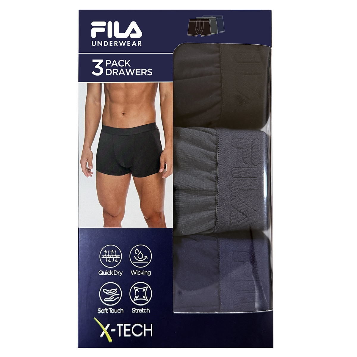 휠라 남성 브리프 3매