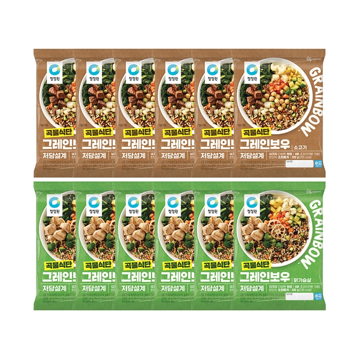 청정원 그레인보우 골라담기(200gx6) x 2