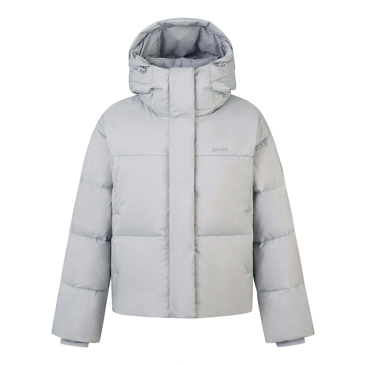 네파 여성 후드 숏 구스다운 재킷