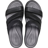 크록스 보카 스트래피 웨지 - 블랙