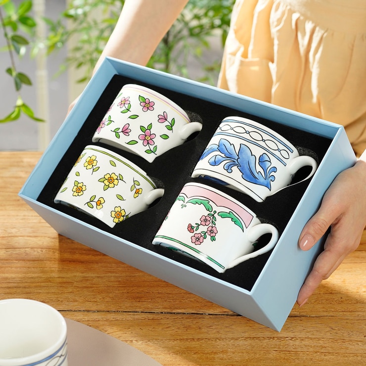 메종오브제 포피 프롬 플라워 볼륨 머그 350ml 4P