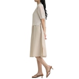 보니스팍스 여성 레이어드 니트&원피스 세트