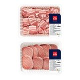 국내산냉동돈육한입삼겹살1.0kg +등심돈가스1.0kg