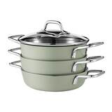 에델코첸 통 3중 스택이지 냄비 세트 4P (18cm)