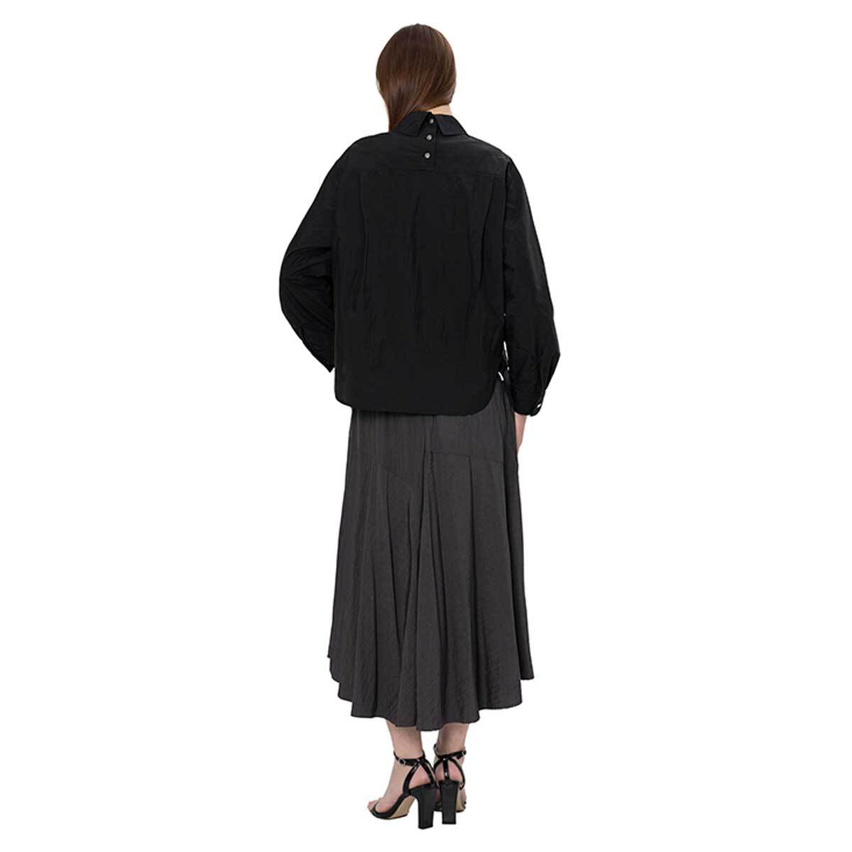 비지트 인 뉴욕 여성 셔츠형 점퍼 - 블랙