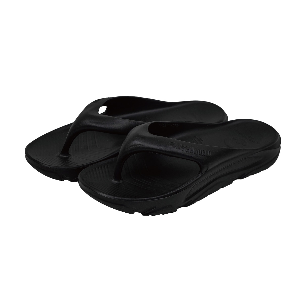 프리월드 성인 플립플랍 - 블랙