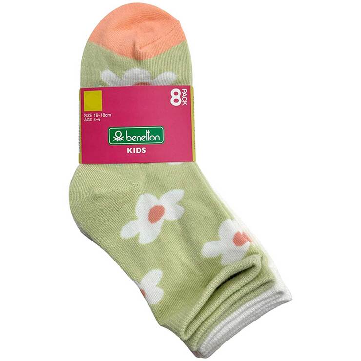 베네통 여아 양말 8족 - B팩, S(16cm~18cm)
