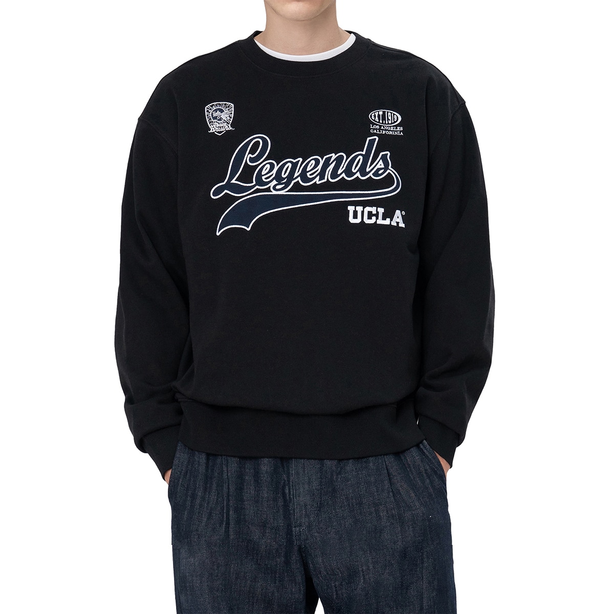 UCLA 성인 긴소매 로고 맨투맨