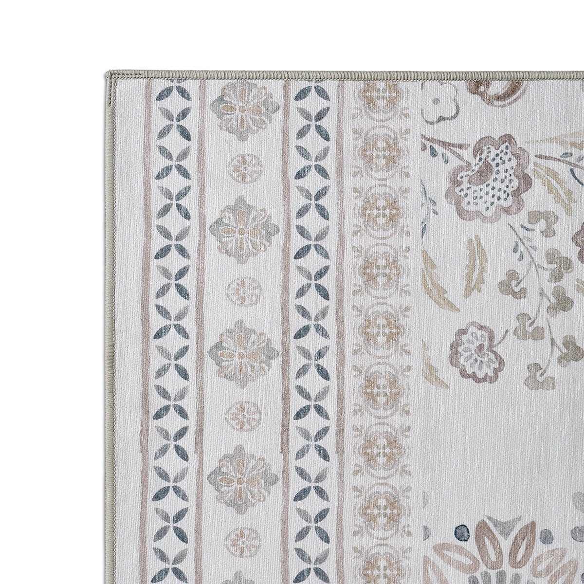 Wyatt&Ash 워셔블 러그 & 러너 세트 - 아이보리