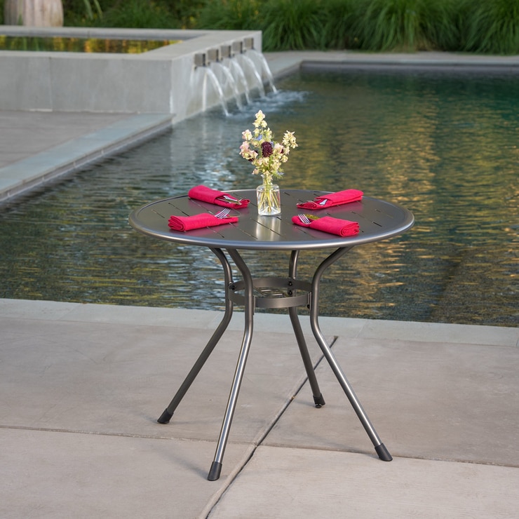 선빌라 철제 라운드 테이블