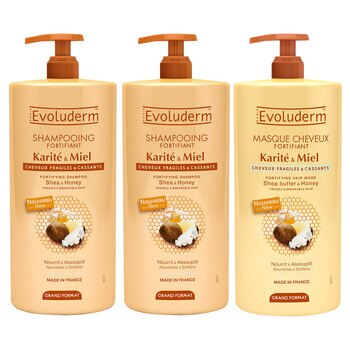 이볼루덤 쉐어 & 허니 샴푸 1L x 2 + 헤어 마스크 1L x 1 이볼루덤 쉐어 & 허니 샴푸 1L x 2 + 헤어 마스크 1L x 1
