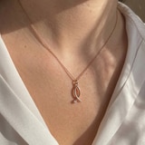 클라베드제이 14K 골드 0.01ct 다이아몬드 목걸이 소니아