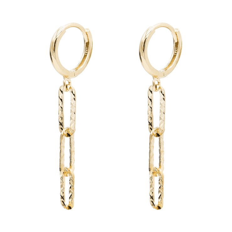 클라베드제이 14K 골드 귀걸이 헤이즐 - 옐로우 골드
