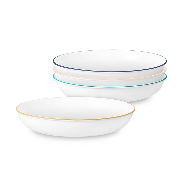 Corelle Color Rimmed Versa Bowl 4P 673906