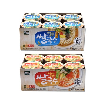 백제 쌀국수 컵 58g x 6입 x 4