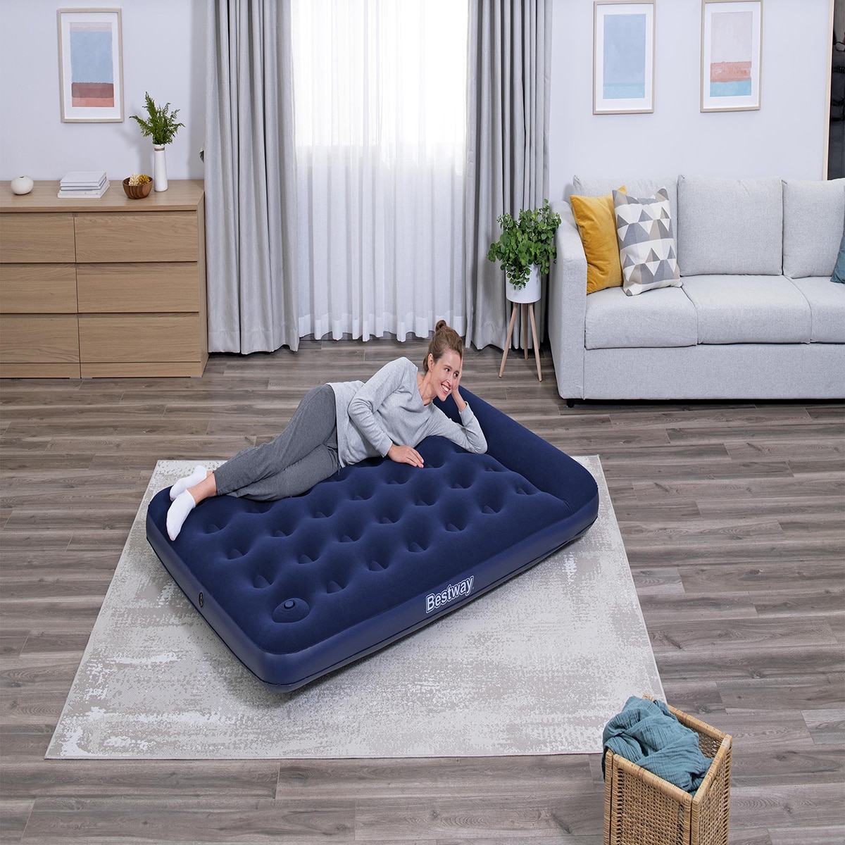 베스트웨이 풋 펌프 에어 베드