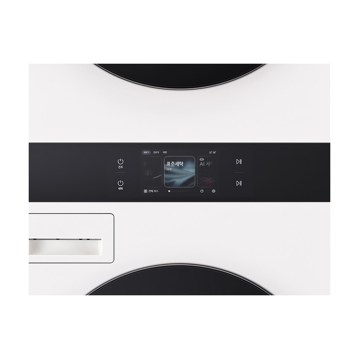 엘지 오브제 AI 워시타워 세탁 23kg&건조 23kg 화이트