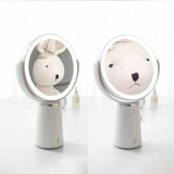 무아스 360도 회전 듀얼 무선 LED 거울 MLMMR9