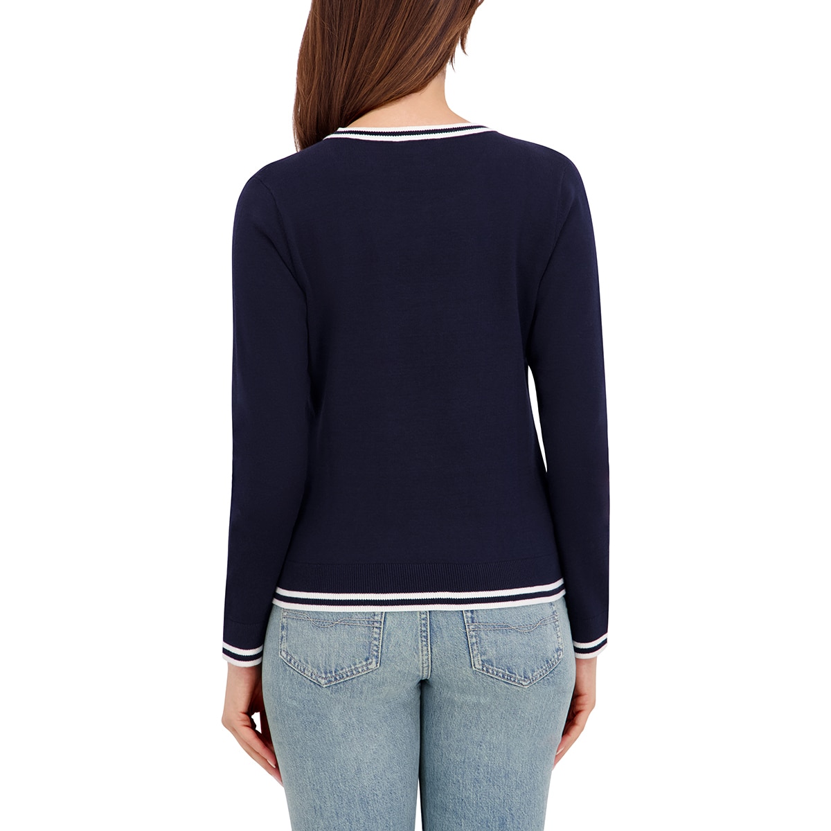 할스톤 여성 케이블 스웨터 - 네이비 할스톤 여성 케이블 스웨터 - 네이비