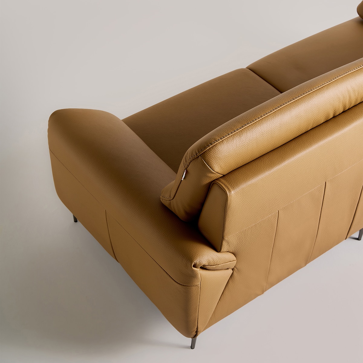 다우닝 데이지 전체 천연가죽 소파 3인