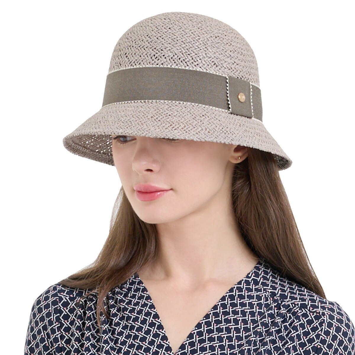 안드레아바나 여성 클로슈 햇 - 그레이