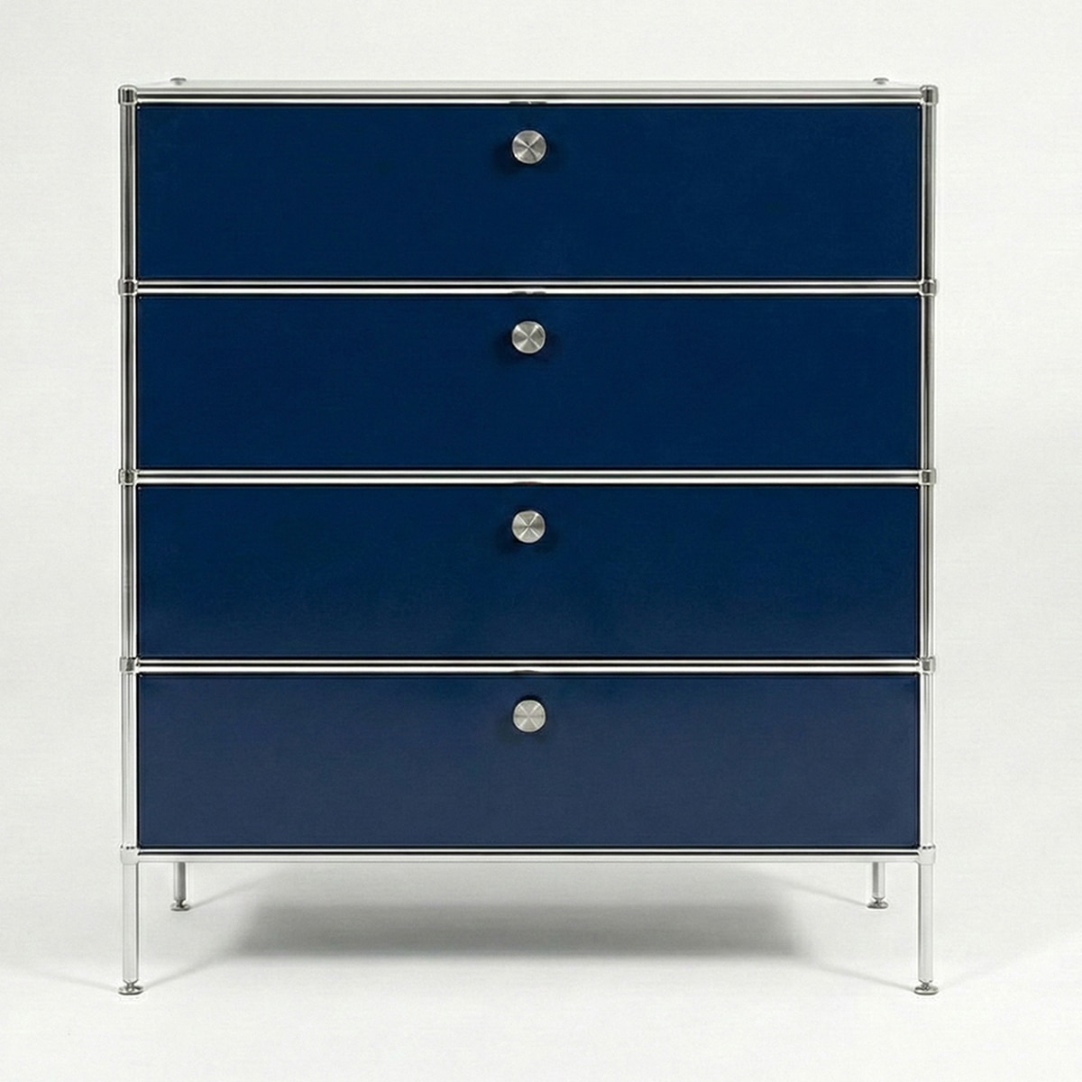 더원 모듈 4단 서랍장 - 딥네이비