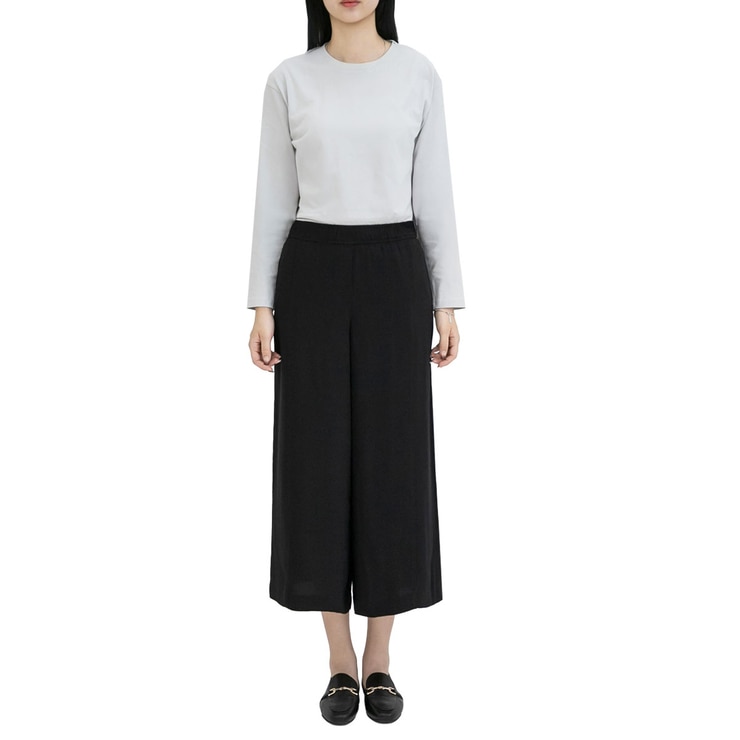 보니스팍스 여성 소프트 밴딩 팬츠 - 블랙