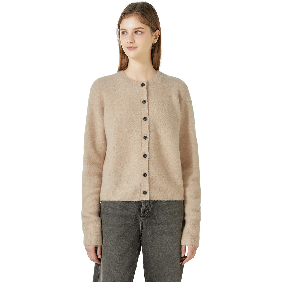 리디아 바인 여성 알파카 울 혼방 가디건 리디아 바인 여성 알파카 울 혼방 가디건