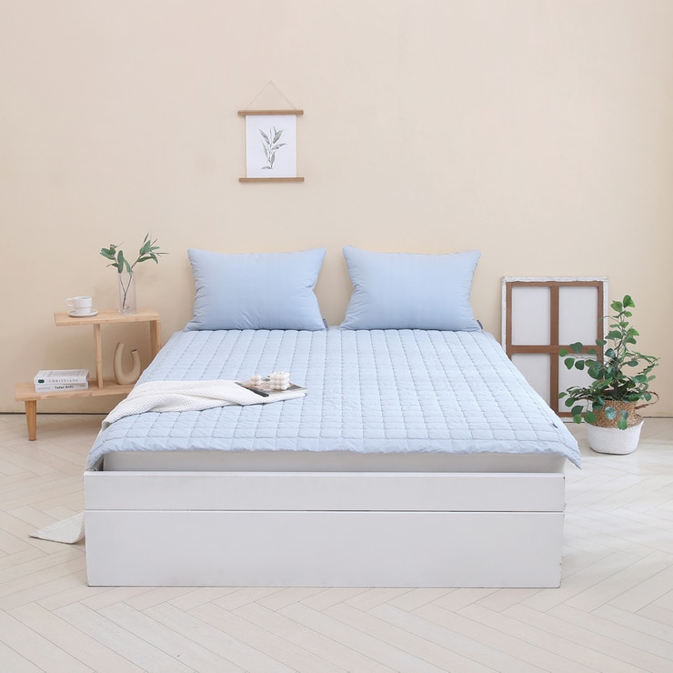 April At Home 프라임 양모 워싱 패드 - 퀸, 아이보리