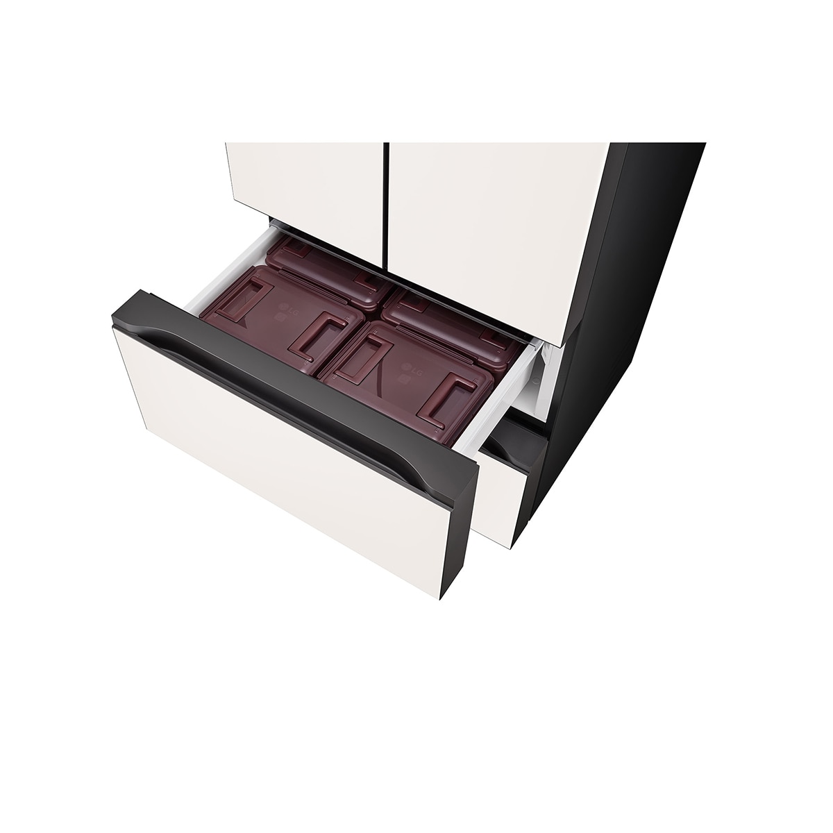 엘지 오브제 김치냉장고 491L- 글라스 베이지