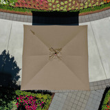 앳레저 사각 우산, 3.0x3.0m 베이지