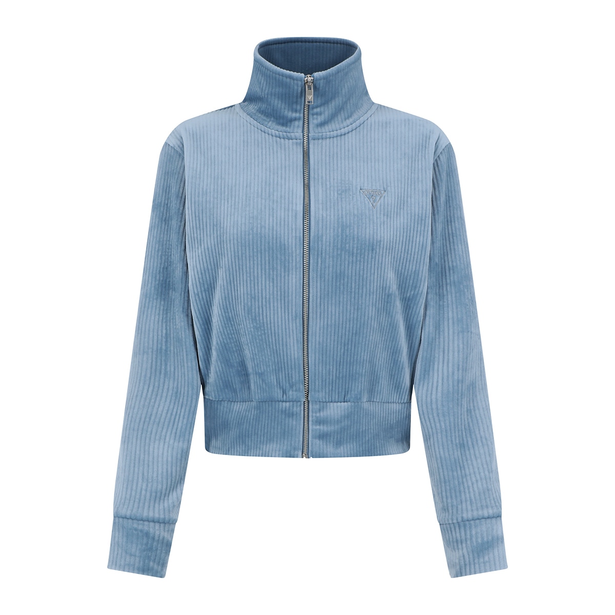 게스 여성 벨루어 코듀로이 집업