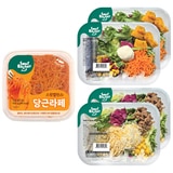 스윗밸런스 당근라페 650g + 샐러드 2종 4팩 820g 스윗밸런스 당근라페 650g + 샐러드 2종 4팩 820g