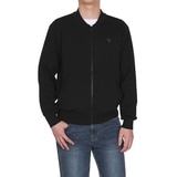 게스 남성 니트 집업 - 블랙, L